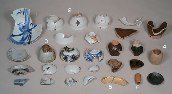 出土遺物:江戸前期の陶磁器類