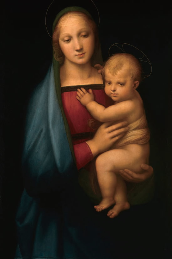 ラファエロ・サンツィオ「大公の聖母」1505-06年 油彩/板 84.4×55.9cm フィレンツェ、パラティーナ美術館 (C)Antonio Quattone